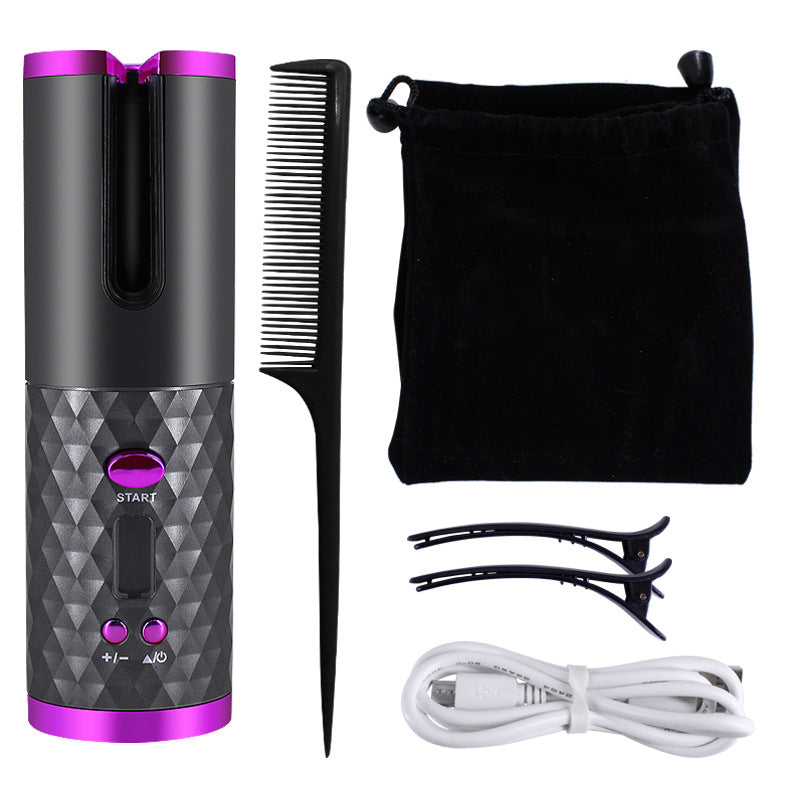 LuxiWave™ Automatic LCD Ceramic Curler – Wireless Pro Edition
