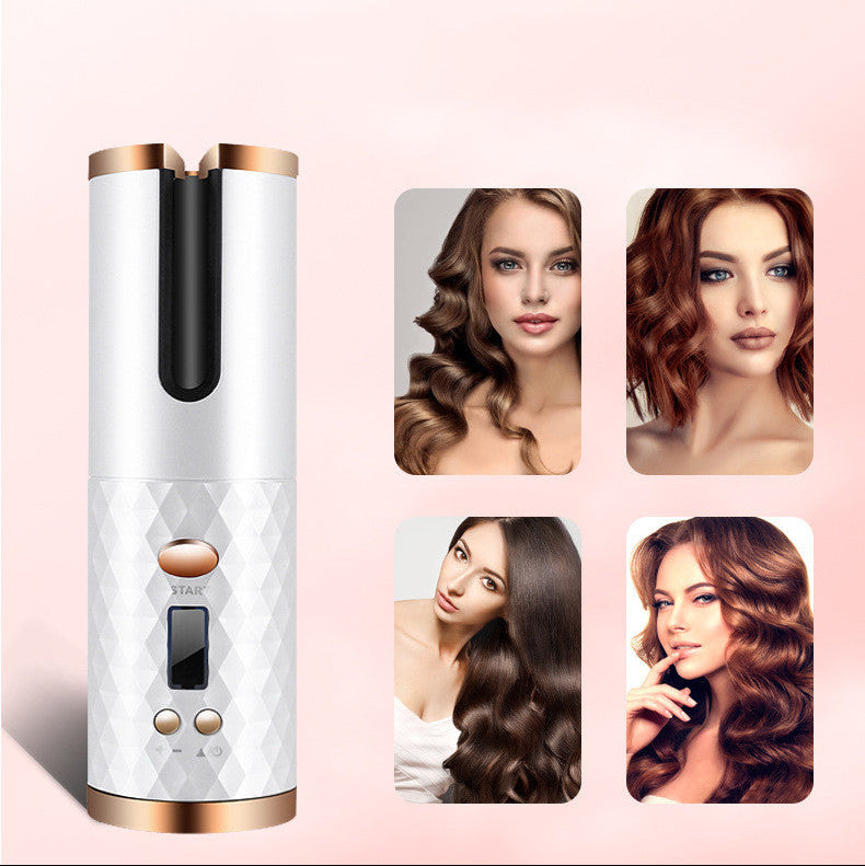 LuxiWave™ Automatic LCD Ceramic Curler – Wireless Pro Edition