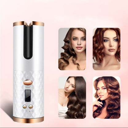 LuxiWave™ Automatic LCD Ceramic Curler – Wireless Pro Edition